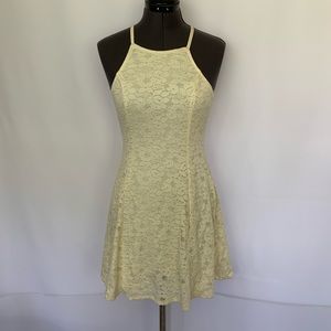 Cream colored lace dress